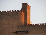 Het meest linker deel van de gevel, detail dakrand.
<br/>
Gert-Jan Lobbes, 2015